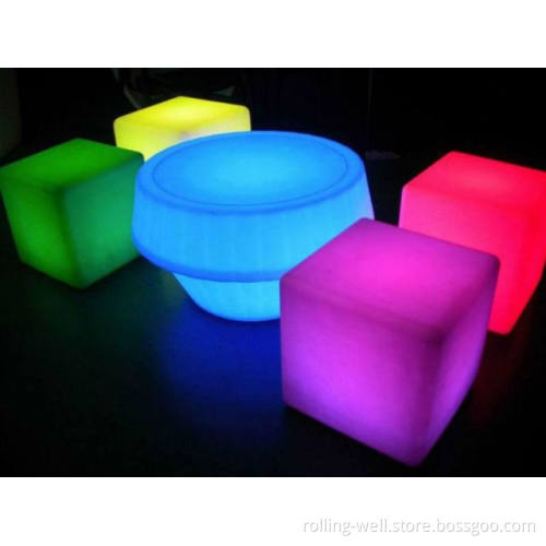 Round LED Lighting Bar Table/ Bar Pool Table for Nightclub, Disco